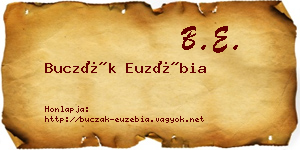 Buczák Euzébia névjegykártya